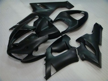 2005-2006 Matte Black Kawasaki ZX6R Motorcycle Fairings Australia