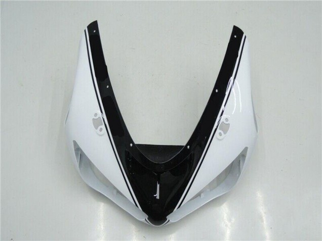2005-2006 White Glossy Black Kawasaki ZX6R Motorcycle Fairings Australia