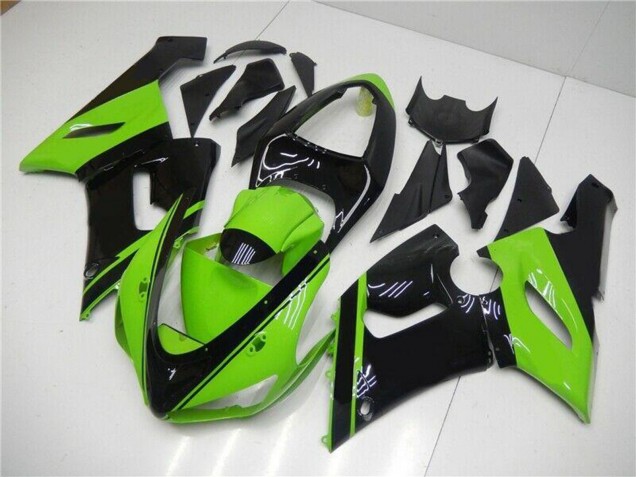 2005-2006 Green Glossy Black Kawasaki ZX6R Motorcycle Fairing Australia