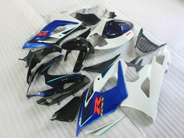 2005-2006 White Blue Glossy Black Suzuki GSXR 1000 Motorcycle Fairing Kits Australia