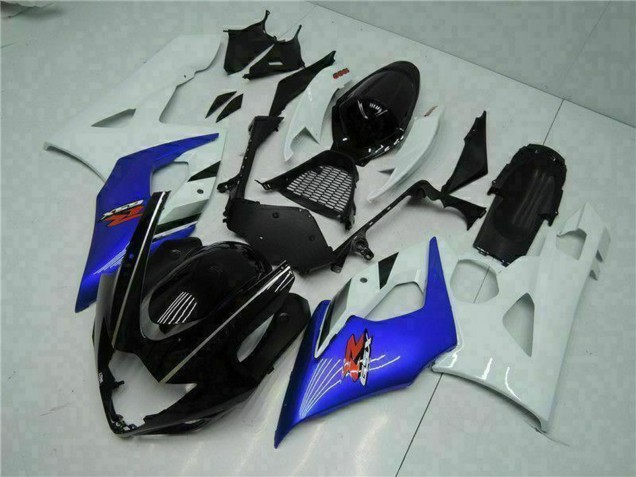 2005-2006 White Blue Glossy Black Suzuki GSXR 1000 Motorcycle Fairing Australia