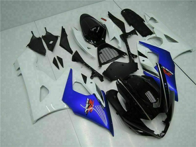 2005-2006 White Blue Glossy Black Suzuki GSXR 1000 Motorcycle Fairing Australia