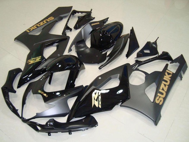 2005-2006 Glossy Black Matte Black Gold Decal Suzuki GSXR 1000 Motorcycle Fairings Australia