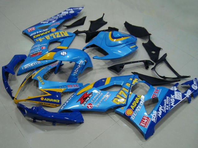 2005-2006 Blue Gold Rizla Suzuki GSXR 1000 Motorcycle Fairings Australia