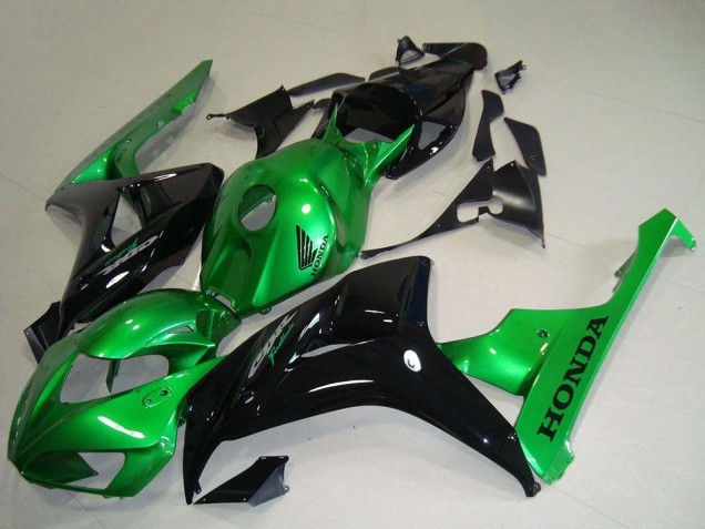 2006-2007 Green Glossy Black Honda CBR1000RR Motorcycle Fairings Australia