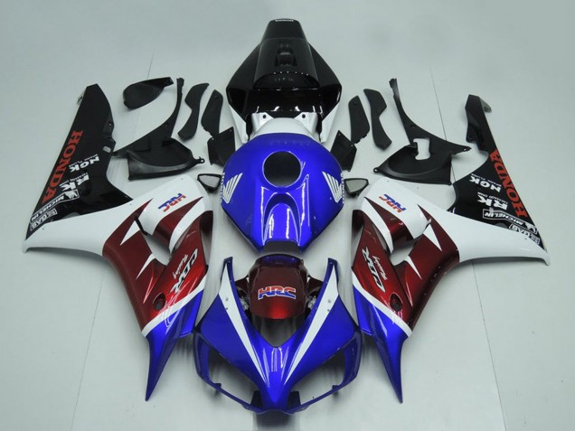 2006-2007 White Burgundy Blue Glossy Black Honda CBR1000RR Motorcycle Fairings Australia