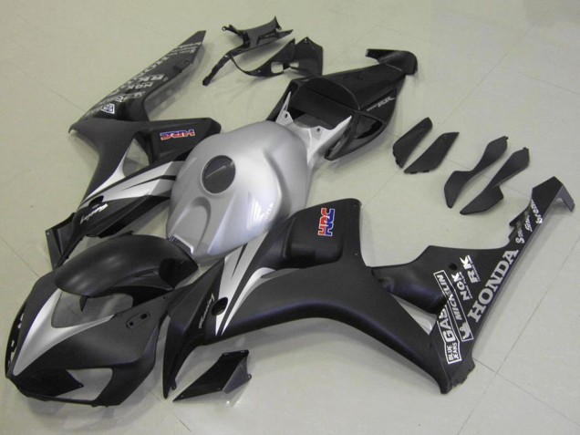 2006-2007 Silver Matte Black Honda CBR1000RR Motorcycle Fairing Kits Australia