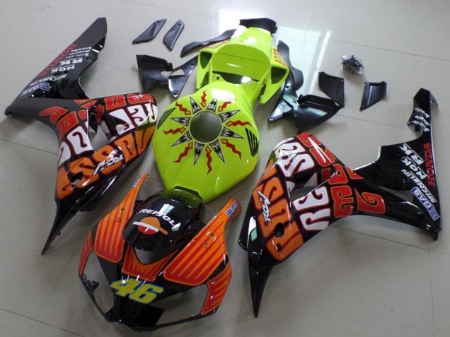 2006-2007 Green Orange Glossy Black Rossi 46 Honda CBR1000RR Motorcycle Fairing Australia