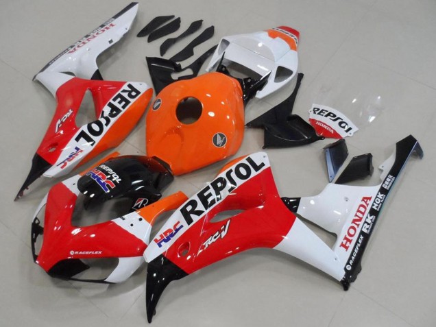 2006-2007 Orange White Red Glossy Black Repsol HRC Honda CBR1000RR Motorcycle Fairing Australia