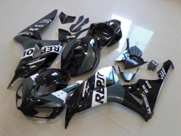 2006-2007 Grey White Glossy Black Repsol Honda CBR1000RR Motorcycle Fairing Australia
