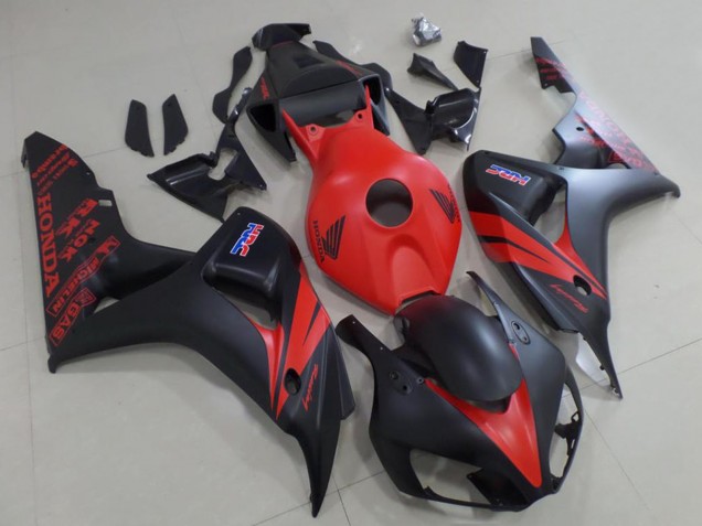 2006-2007 Red Matte Black Honda CBR1000RR Motorcycle Fairing Australia