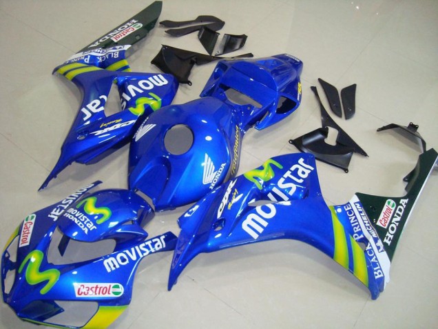 2006-2007 Blue Green MoviStar Castrol Honda CBR1000RR Motorcycle Fairings Australia