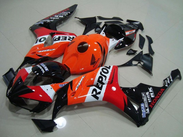2006-2007 Orange White Red Glossy Black Repsol Honda CBR1000RR Motorcycle Fairing Kits Australia