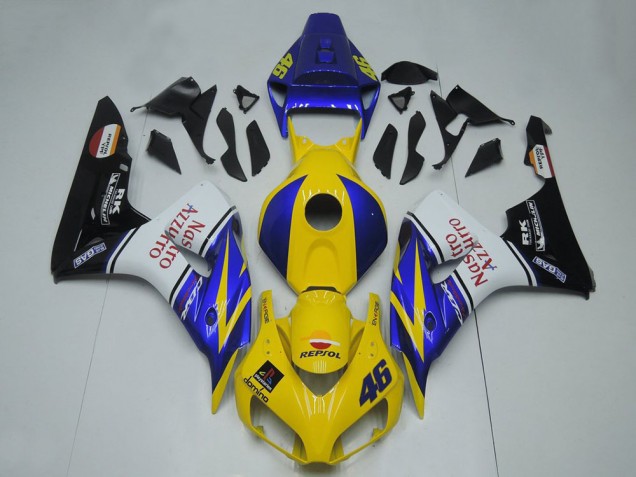 2006-2007 Blue Yellow White Glossy Black Red Nastro Azzurro Honda CBR1000RR Motorcycle Fairings Australia