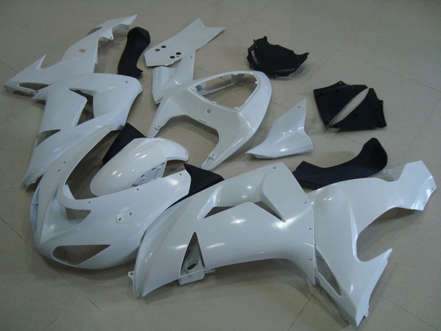 2006-2007 White Kawasaki ZX10R Motorcycle Fairings Australia