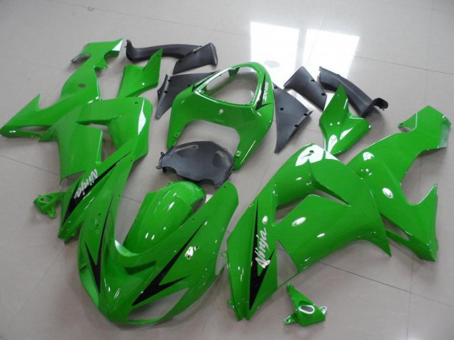 2006-2007 Green Black Stripe Kawasaki ZX10R Motorcycle Fairings Australia