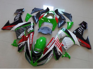 2006-2007 Green Red White Black Motorad Kawasaki ZX10R Motorcycle Fairings Australia