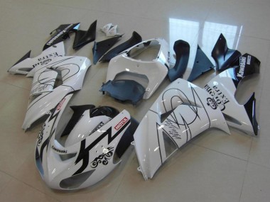 2006-2007 White Black Red Motul Corona Extra Kawasaki ZX10R Motorcycle Fairings Australia