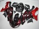 2006-2007 Glossy Black Red Flame Kawasaki ZX10R Motorcycle Fairing Australia