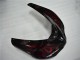 2006-2007 Glossy Black Red Flame Kawasaki ZX10R Motorcycle Fairing Australia