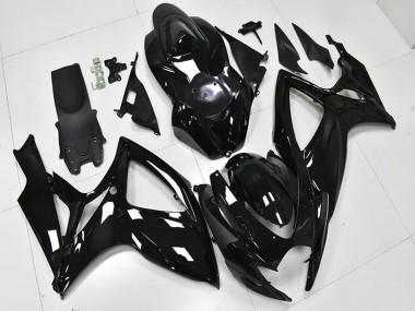 2006-2007 Glossy Black Suzuki GSXR 600/750 Bike Fairings Australia