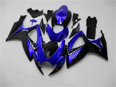 2006-2007 Blue Glossy Black Suzuki GSXR 600/750 Motorcycle Fairings Australia