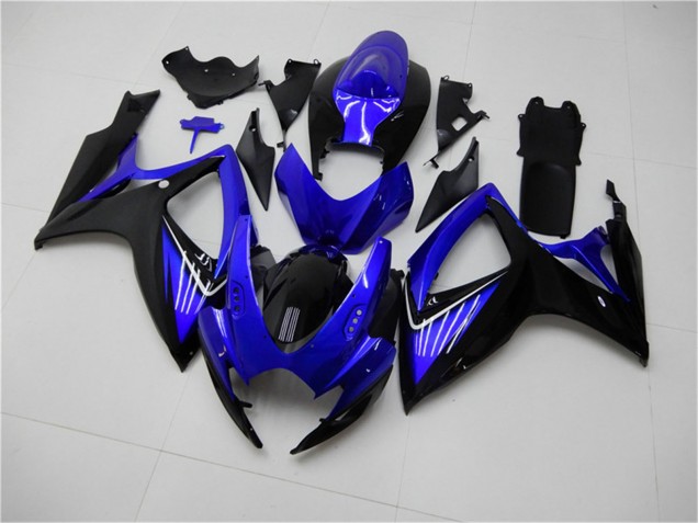 2006-2007 Blue Glossy Black Suzuki GSXR 600/750 Motorcycle Fairings Australia