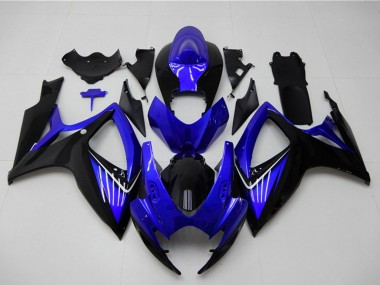 2006-2007 Blue Glossy Black Suzuki GSXR 600/750 Motorcycle Fairings Australia