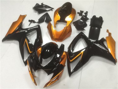 2006-2007 Orange Glossy Black Suzuki GSXR 600/750 Motorcycle Fairings Australia