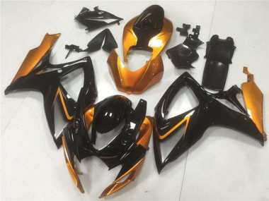 2006-2007 Orange Glossy Black Suzuki GSXR 600/750 Motorcycle Fairings Australia