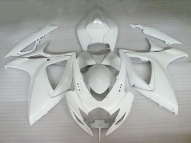 2006-2007 Pearl White Suzuki GSXR 600/750 Motorcycle Fairings Australia