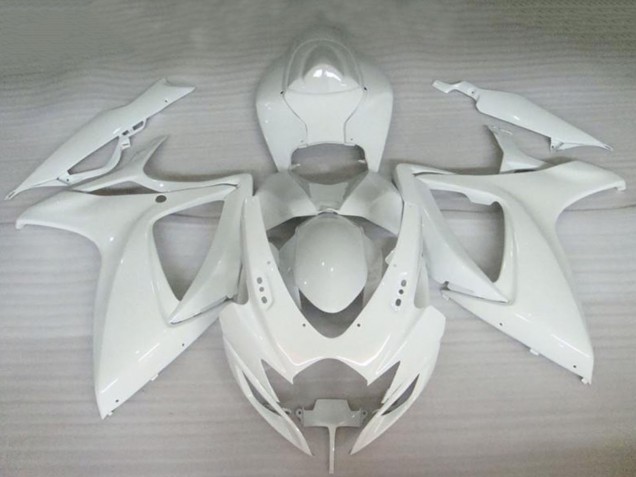 2006-2007 Pearl White Suzuki GSXR 600/750 Motorcycle Fairings Australia