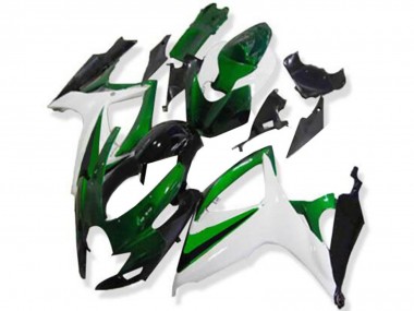 2006-2007 White Green Glossy Black Suzuki GSXR 600/750 Motorcycle Fairings Australia