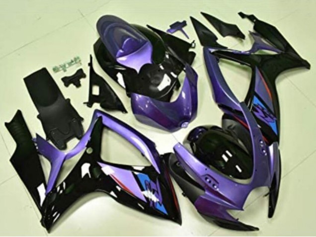 2006-2007 Purple Glossy Black Blue Suzuki GSXR 600/750 Motorcycle Fairings Australia