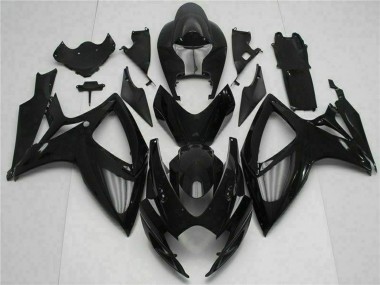 2006-2007 Glossy Black Suzuki GSXR 600/750 Motorcycle Fairing Kits Australia