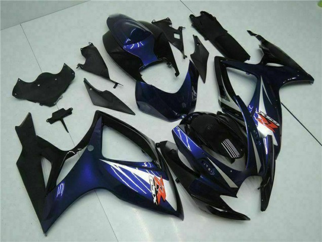 2006-2007 Glossy Black Blue Suzuki GSXR 600/750 Motorcycle Fairings Australia