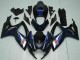 2006-2007 Glossy Black Blue Suzuki GSXR 600/750 Motorcycle Fairings Australia