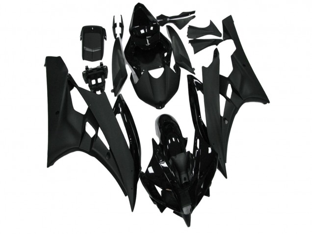 2006-2007 Glossy Black Matte Black Yamaha YZF R6 Motorcycle Fairing Australia