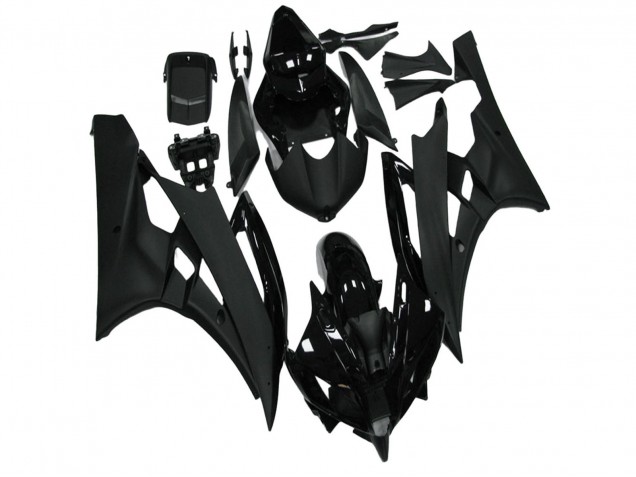 2006-2007 Glossy Black Matte Black Yamaha YZF R6 Motorcycle Fairing Australia