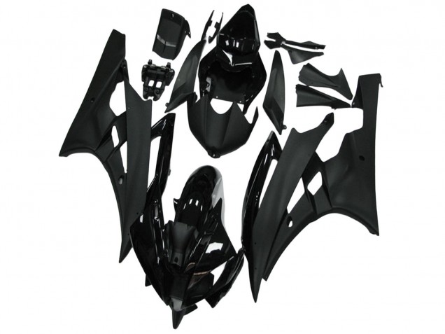 2006-2007 Glossy Black Matte Black Yamaha YZF R6 Motorcycle Fairing Australia