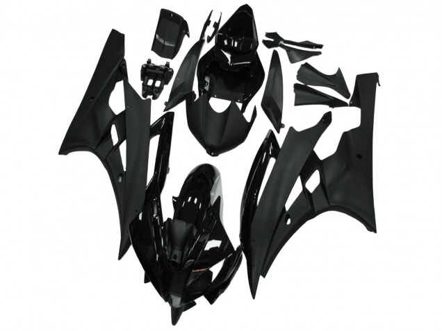 2006-2007 Glossy Black Matte Black Yamaha YZF R6 Motorcycle Fairing Australia
