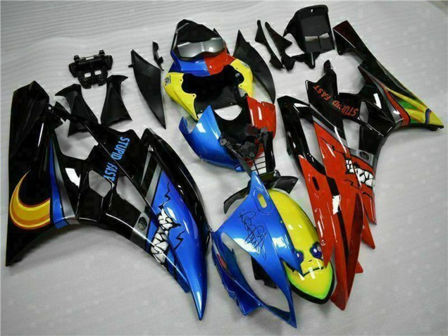 2006-2007 Yellow Blue Red Glossy Black Shark Yamaha YZF R6 Motorcycle Fairings Australia