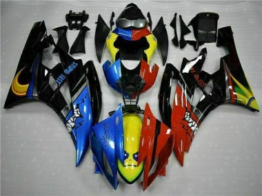 2006-2007 Yellow Blue Red Glossy Black Shark Yamaha YZF R6 Motorcycle Fairings Australia
