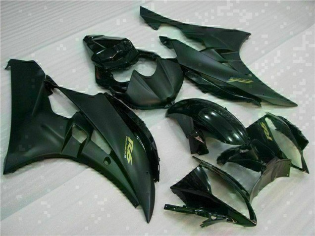 2006-2007 Glossy Black Matte Black Gold Decals Yamaha YZF R6 Motorcycle Fairings Australia