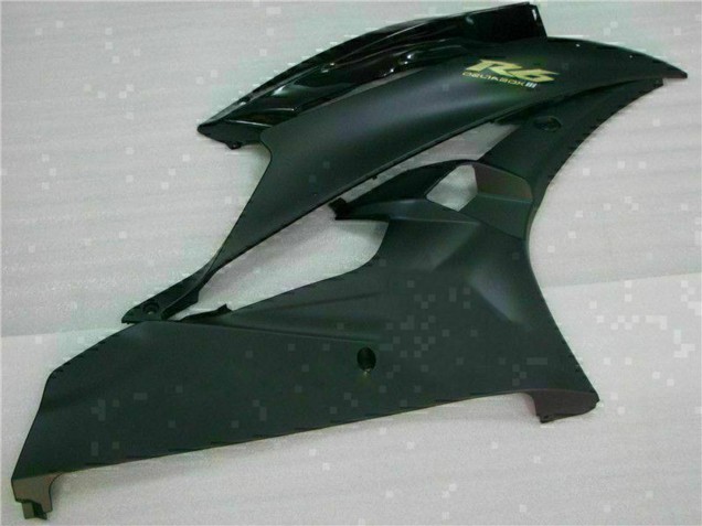 2006-2007 Glossy Black Matte Black Gold Decals Yamaha YZF R6 Motorcycle Fairings Australia