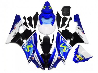 2006-2007 Blue White Black Green MoviStar ENEOS Yamalube 46 Yamaha YZF R6 Motorcycle Fairings Australia