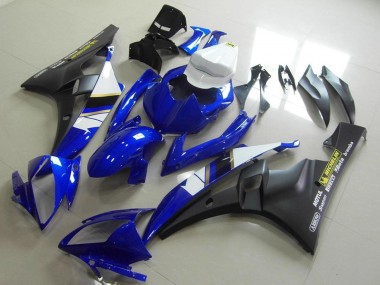 2006-2007 White Blue Matte Black Motul Michelin Yamaha YZF R6 Motorcycle Fairings Australia