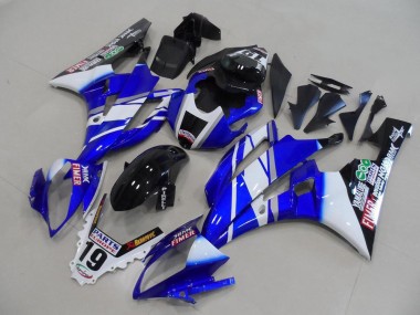 2006-2007 White Blue Glossy Black Fimer Yamalube Yamaha YZF R6 Motorcycle Fairings Australia