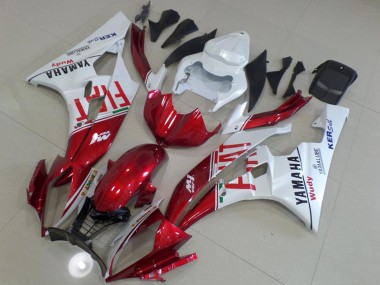 2006-2007 White Red Fiat Yamalube Yamaha YZF R6 Motorcycle Fairings Australia