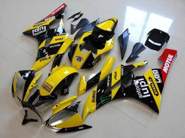 2006-2007 Yellow Glossy Black Red Green Motul Monster Yamaha YZF R6 Motorcycle Fairings Australia